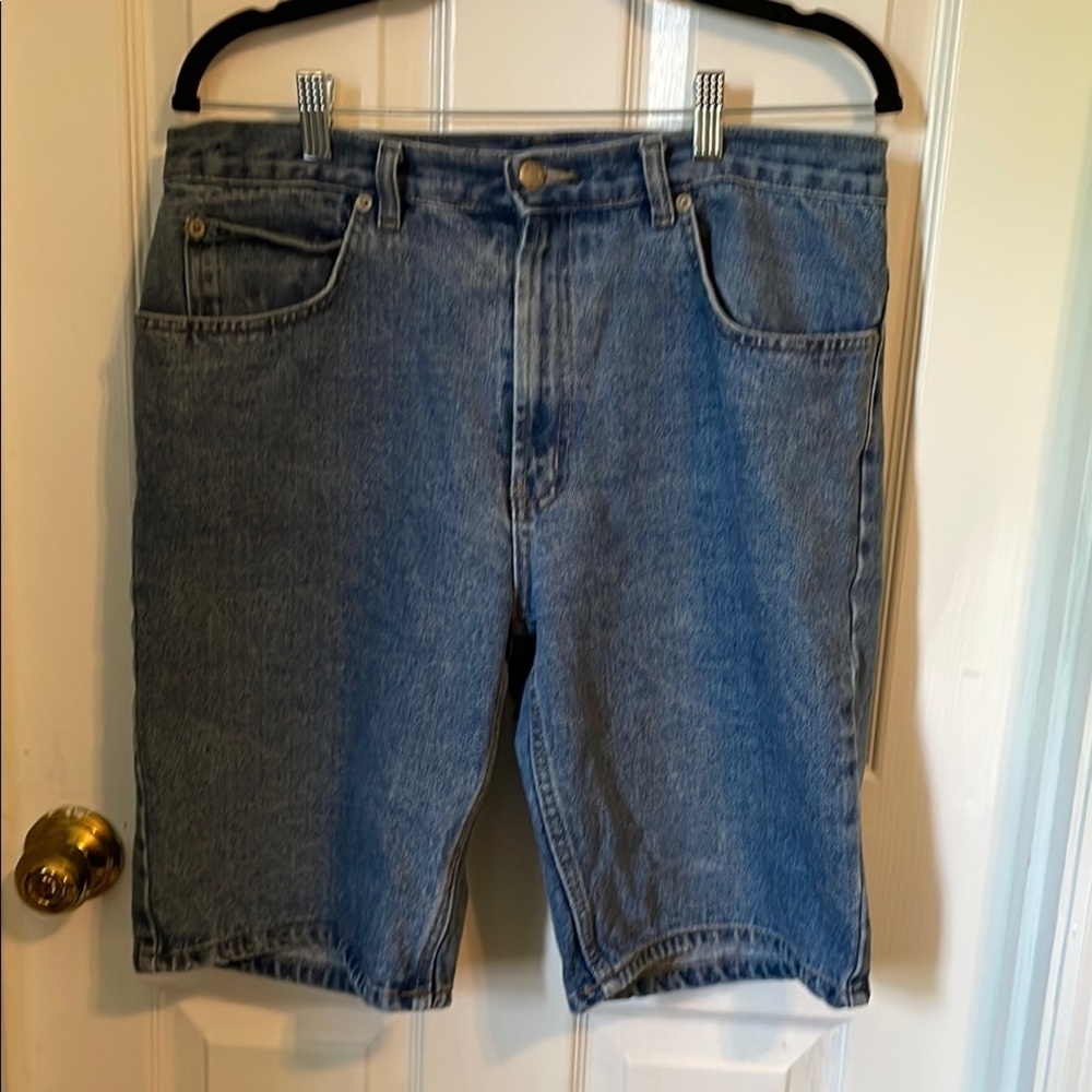 Classic Blue Jean Shorts with Clean Cut